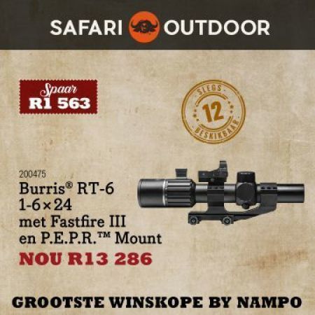 Burris 200475 RT-6 1-6<d7>24 met Fastfire III en P.E.P.R.